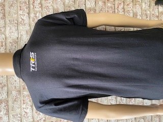 TRS BLACK POLO SHIRT SIZE L 44 INCH CHEST image