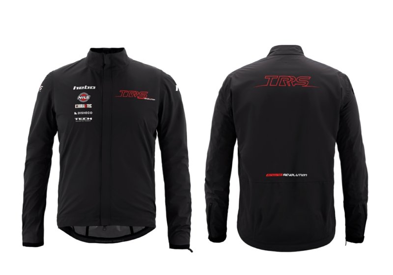 Tech Riding jacket, 3 layer stretch fabric with a drop down rear. image