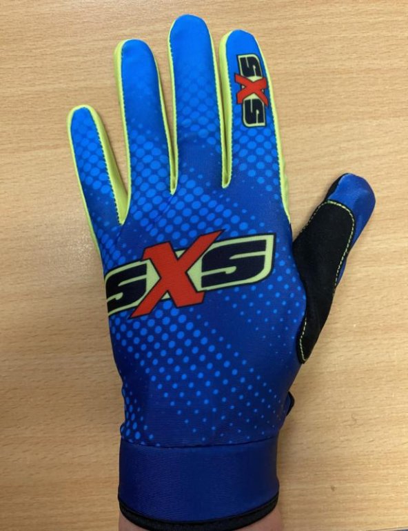 SXS LOGO BLUE TRIALS GLOVES SIZE XS image
