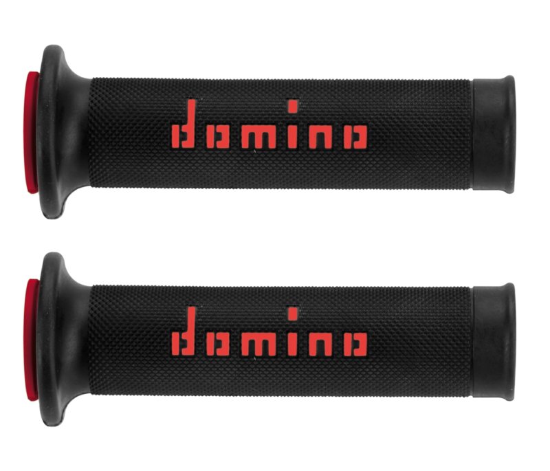 Domino Rubber grips black/red Open ended. A01041C4240B7-0 image