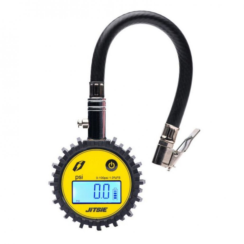 TYRE PRESSURE GAUGE 0-30psi TUBE WITH FLEXI PIPE image